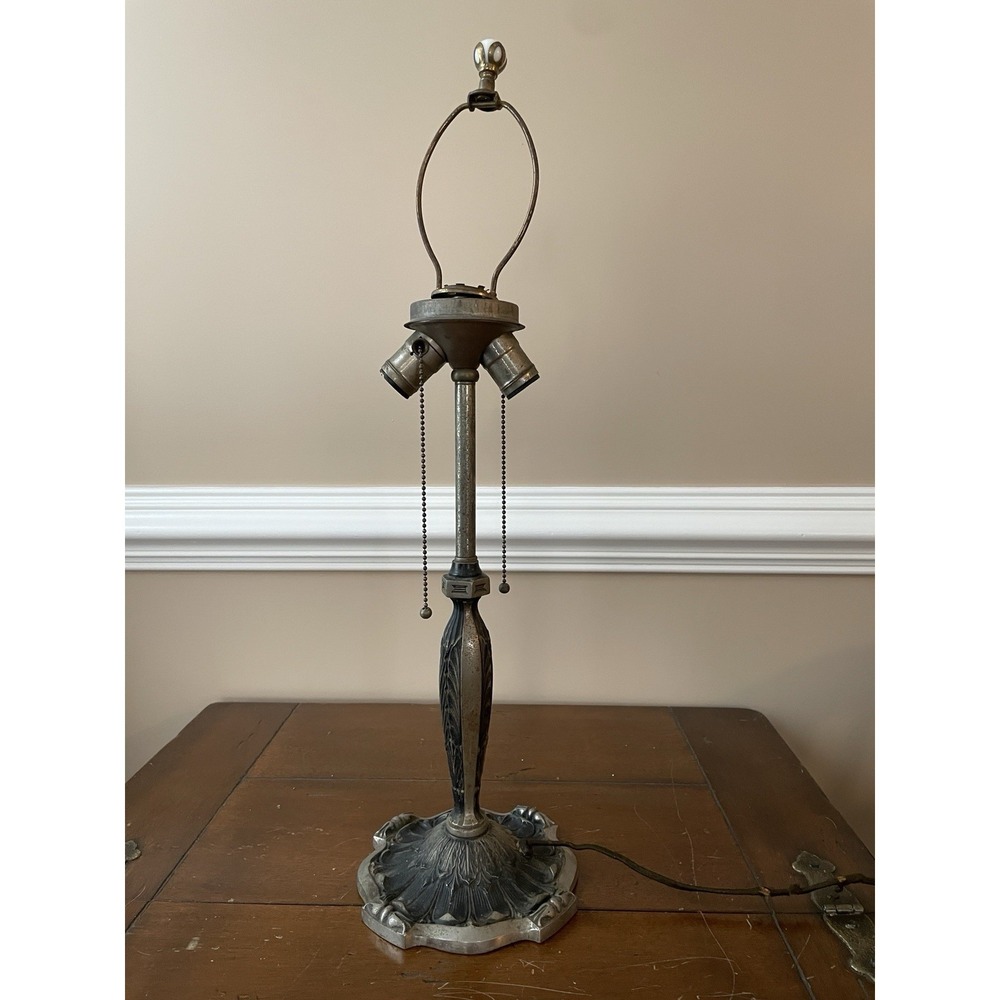 ANTIQUE LAMP BASE FOR REVERSE‎ PAINTED LAMP  OR SLAG GLASS LAMP
